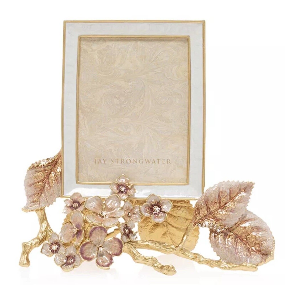 JAY STRONGWATER HYDRANGEA 3x4" FRAME BOUDOIR #SPF5828-281 BRAND NIB F/SH